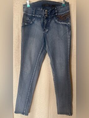 Crocker Jeans, Women’s Size 13 Blue Denim High Waist, Butt Lifting Style Jeans